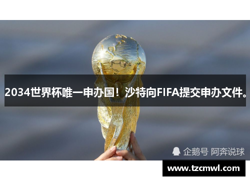 2034世界杯唯一申办国！沙特向FIFA提交申办文件。